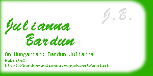 julianna bardun business card